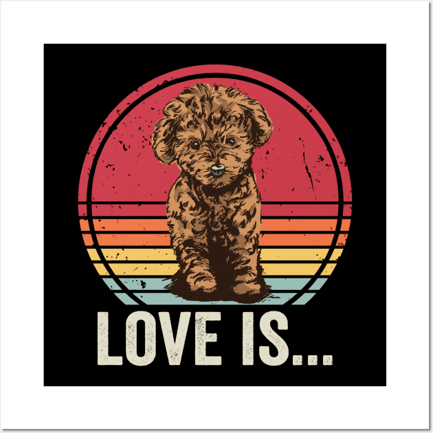 Love Is My Cavapoo Funny Cavapoo Lover Wall Art by Visual Vibes
